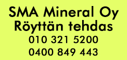SMA Mineral Oy / Röyttän tehdas logo